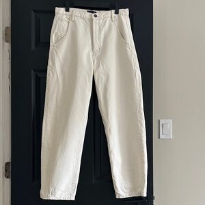 Banana Republic Cream Ankle & Cropped Jeans